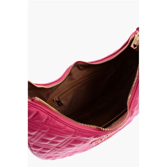 Moschino LOVE Quilted Faux Leather Hobo Women's Bag - Picture 4 of 4